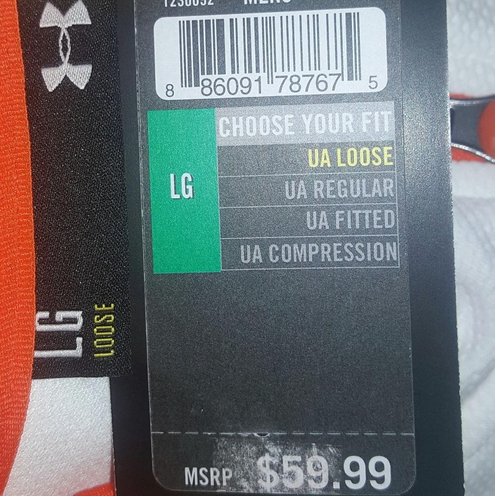 ☠NWT UNDER ARMOUR HARLEY ORANGE LOGO ZIP JACKET - Picture 5 of 5